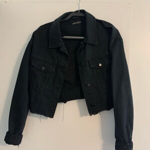 Black denim jacket